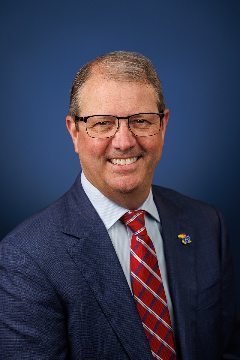 Chancellor Girod is the leader of the University of Kansas.